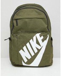 Nike Logo Backpack In Khaki Ba5381 395
