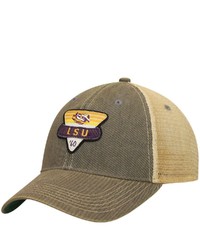 LEGACY ATHLETIC Gray Lsu Tigers Legacy Point Old Favorite Trucker Snapback Hat