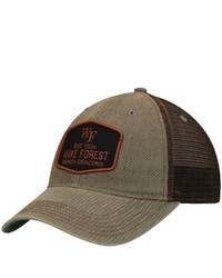 LEGACY ATHLETIC Gray Wake Forest Demon Deacons Legacy Practice Old Favorite Trucker Snapback Hat