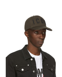 DSQUARED2 Green And Black Icon Baseball Cap