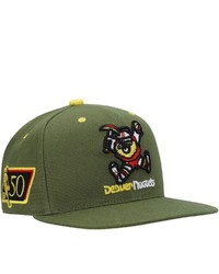 Mitchell & Ness X Lids Olive Denver Nuggets Dusty Nba 50th Anniversary Season Hardwood Classics Fitted Hat At Nordstrom