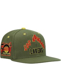 Mitchell & Ness X Lids Olive Los Angeles Lakers Dusty 50th Team Anniversary Hardwood Classics Fitted Hat At Nordstrom