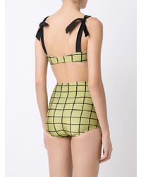Adriana Degreas Grid Print Bikini Set