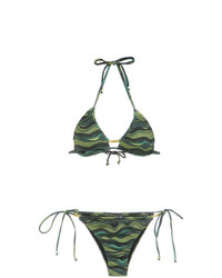 Amir Slama Wave Print Bikini Set