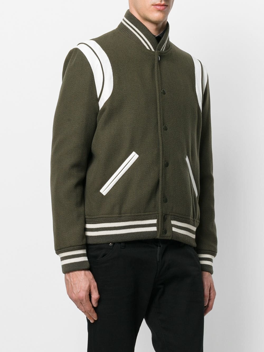 Saint Laurent Classic Teddy Jacket Natural