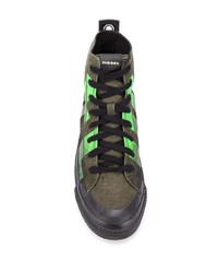 Diesel Logo High Top Trainers