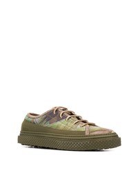 Buttero Foliage Print Low Top Sneakers