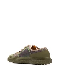 Buttero Foliage Print Low Top Sneakers