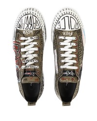 Dolce & Gabbana Portofino Light Graffiti Print Sneakers