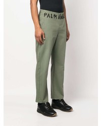 Palm Angels Logo Print Chino Trousers