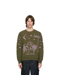 Marc Jacobs Green Heaven By Elliot Shields Bunny Sweater