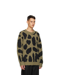 Dries Van Noten Green Merino Wool Sweater
