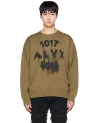 1017 Alyx 9Sm Green Print Sweater