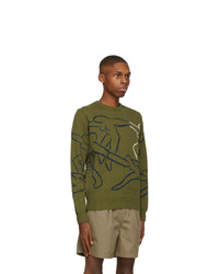 Carne Bollente Green Witches In The Wind Sweater