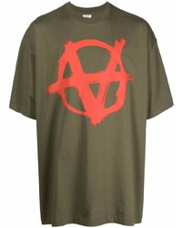 Vetements Anarchy Logo Print T Shirt