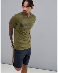 Nike Training Athlete T Shirt In Khaki 739420 395