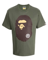 A Bathing Ape Bape Print Cotton T Shirt