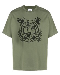 Kenzo Bee A Tiger Print T Shirt