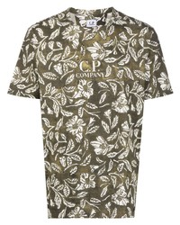 C.P. Company Botanical Logo Print T Shirt