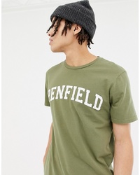 Penfield Collegiate Logo T Shirt In Green