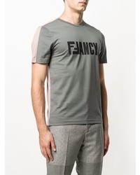 Fendi Contrasting Panels T Shirt