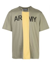Mostly Heard Rarely Seen Cut Out Army Logo T Shirt