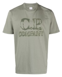 C.P. Company Faded Logo Print T Shirt