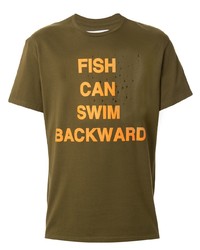 Yoshiokubo Fish Can Swim Print T Shirt