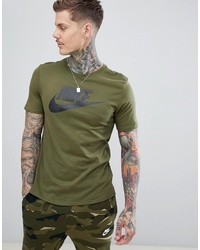 Nike Futura Logo T Shirt In Green 696707 395