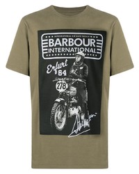 Barbour Graphic Print Cotton T Shirt