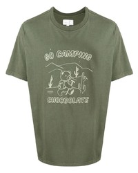 Chocoolate Graphic Print Cotton T Shirt