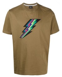 PS Paul Smith Graphic Print Organic Cotton T Shirt