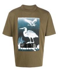 Heron Preston Graphic Print Organic Cotton T Shirt