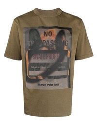 Heron Preston Graphic Print Organic Cotton T Shirt