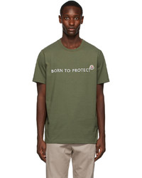 Moncler Green Born To Protect T Shirt