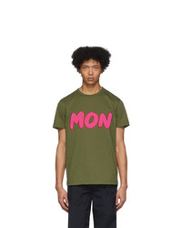 Moncler Green Boucle Logo T Shirt