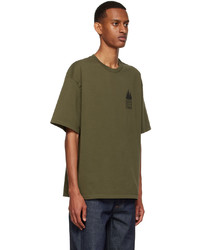 MAISON KITSUNÉ Green Cotton T Shirt