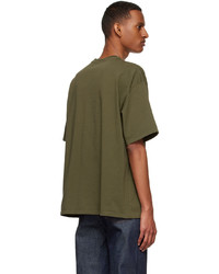 MAISON KITSUNÉ Green Cotton T Shirt