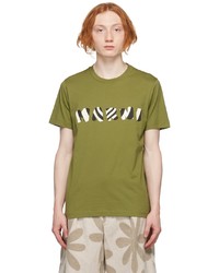 Marni Green Graphic Logo T Shirt