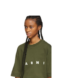 Marni Green Logo T Shirt