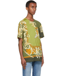 Versace Green Medusa Renaissance T Shirt