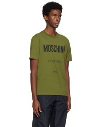 Moschino Green Printed T Shirt