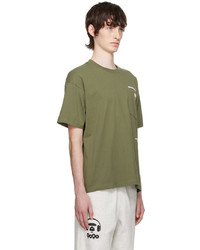 AAPE BY A BATHING APE Green Printed T Shirt