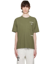 AAPE BY A BATHING APE Green Printed T Shirt