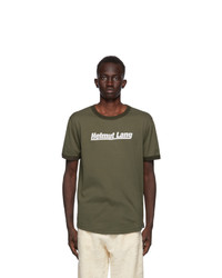 Helmut Lang Green Retro Rib Base Layer T Shirt