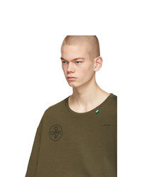 Off-White Green Stencil Over T Shirt