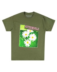 Travis Scott Astroworld Green Washed T Shirt