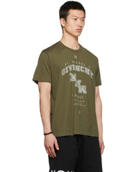 Givenchy Khaki 1952 College Crest T Shirt