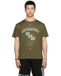 Givenchy Khaki 1952 College Crest T Shirt