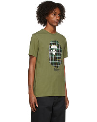 BAPE Khaki Barbour Edition T Shirt